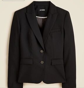J. Crew Italian Wool Black Blazer Women's Size 2